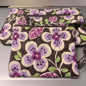 Vera Bradley Plum Petals Wallet & Coin Purse